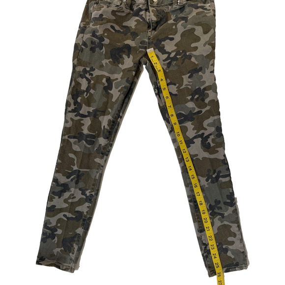 Kendall + Kylie Jeans Womens 26 Green Gray Camo Camouflage Skinny Stretch Denim - Picture 6 of 7